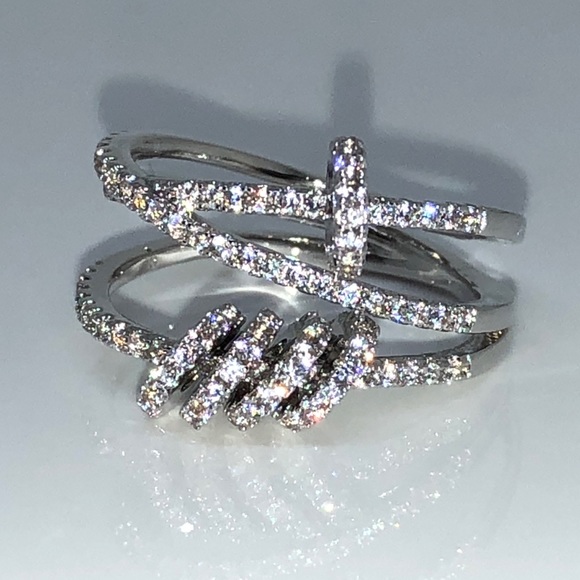 🆕PP TripleLayer Band MoveableCircles AAA CZ 7-8.5 - Picture 2 of 7